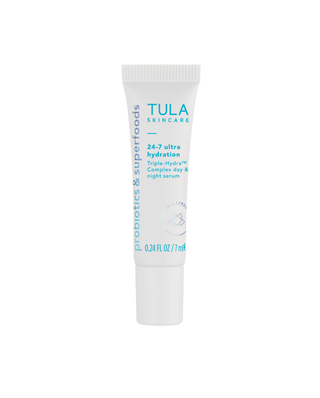 Tula skincare tube on a white background