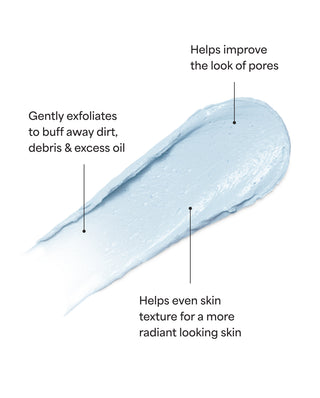 TULA Detox in a Jar Exfoliates helps improve the look of pores and helps even skin texture.