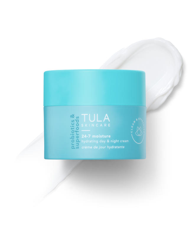 Tula 24-7 moisture cream jar on a white background