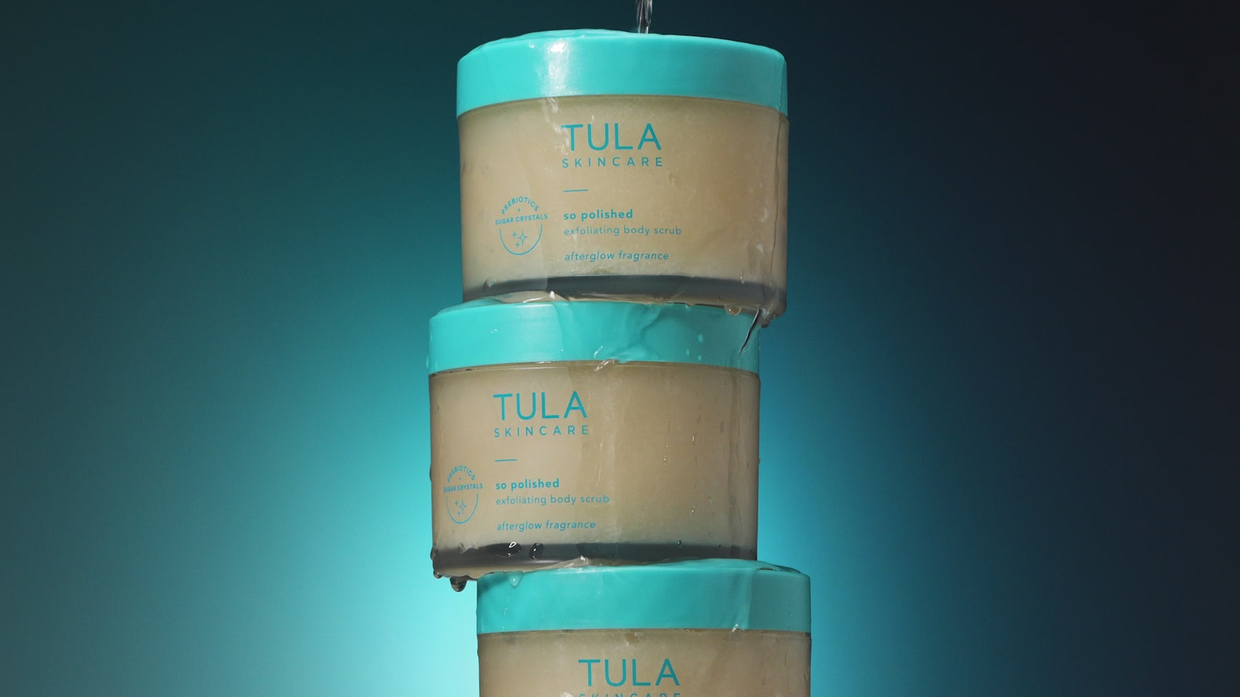 Video of TULA body scrub showcasing texture. 